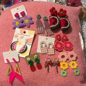 Colorful Assorted Earrings Set